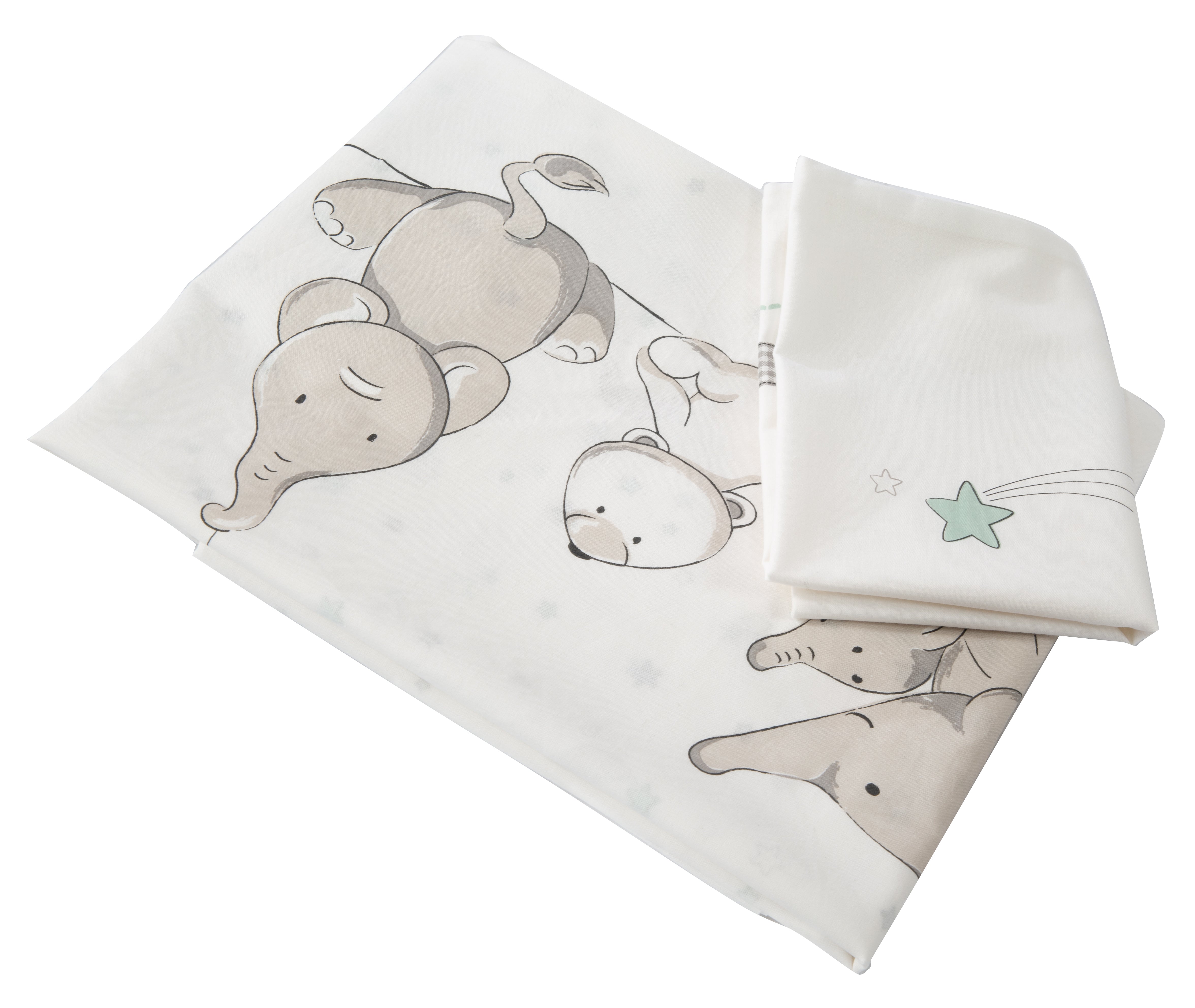 Roba 1490S209 Wiegenset 2-tlg Sternenzauber taupe – Bettwäschen - Produktbild 3