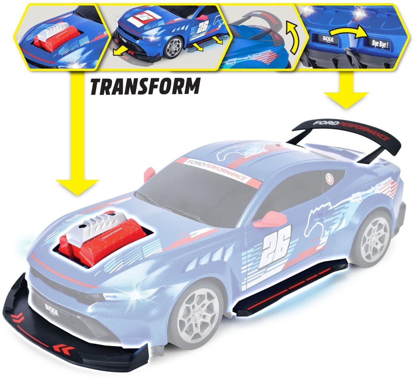 Produktfoto - SIMBA - RC Ford Mustang Customized, Try Me, RTR - Modell SIMBA 201105014