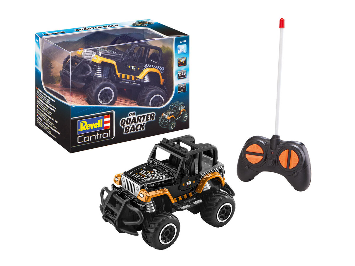 Revell_23492_RC_Car_Jeep_Wrangler_\"Quarter_Back\"_Revell_Control_Ferngesteuertes_Auto, Buggy, Transport, Fahrzeug, Maschine, Rad