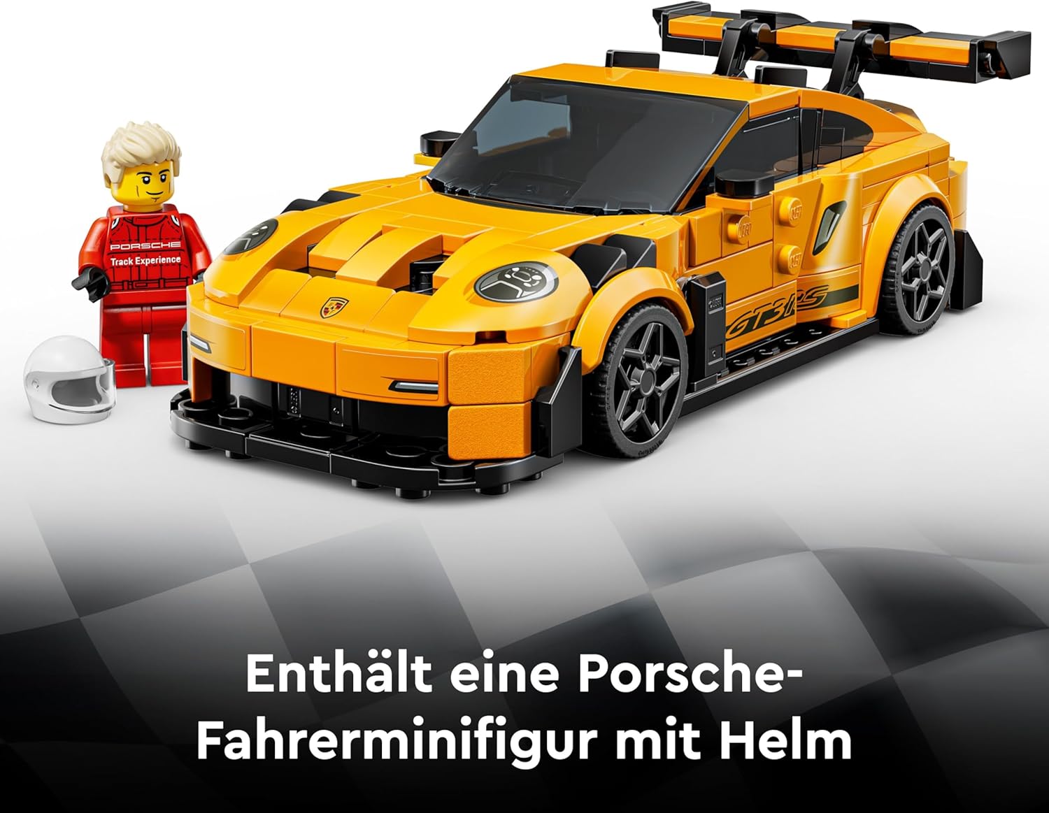LEGO 76918 Speed Champions McLaren Solus GT & McLaren F1 LM Doppelset LEGO Speed Champions 76918 McLaren Solus GT in Weiß und McLaren F1 LM in Orange mit zwei Rennfahrer-Minifiguren