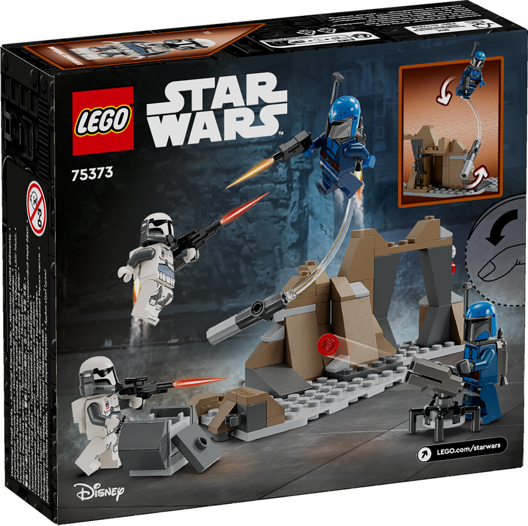 LEGO, 75373, Star, Wars™, The, Mandalorian, Hinterhalt, auf, Mandalore, Battle, Pack, Helme, Roboter