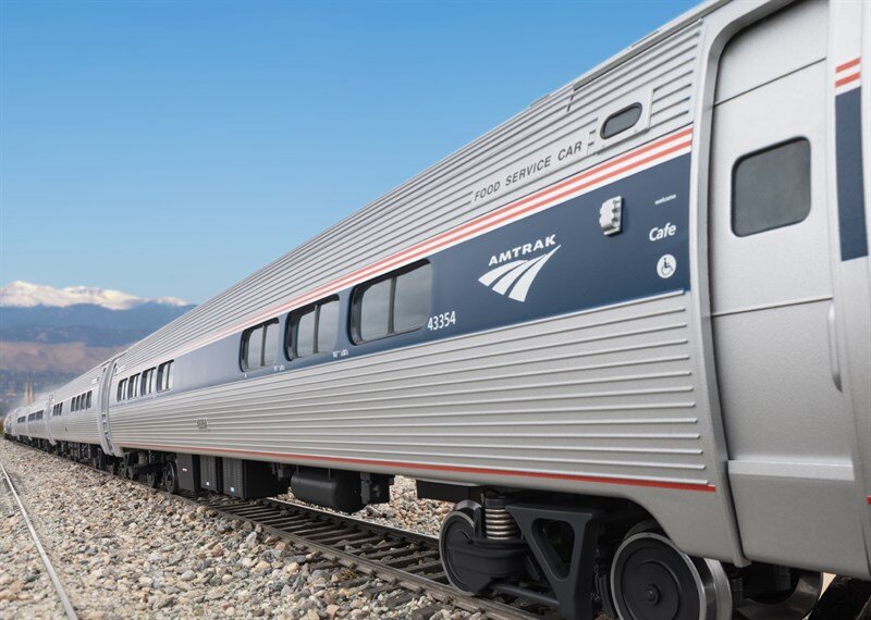 LGB L31205 Amtrak Bistrow.Cafe Phase VI Eisenbahn, Zug, Transport, Fahrzeug, Personenkraftwagen