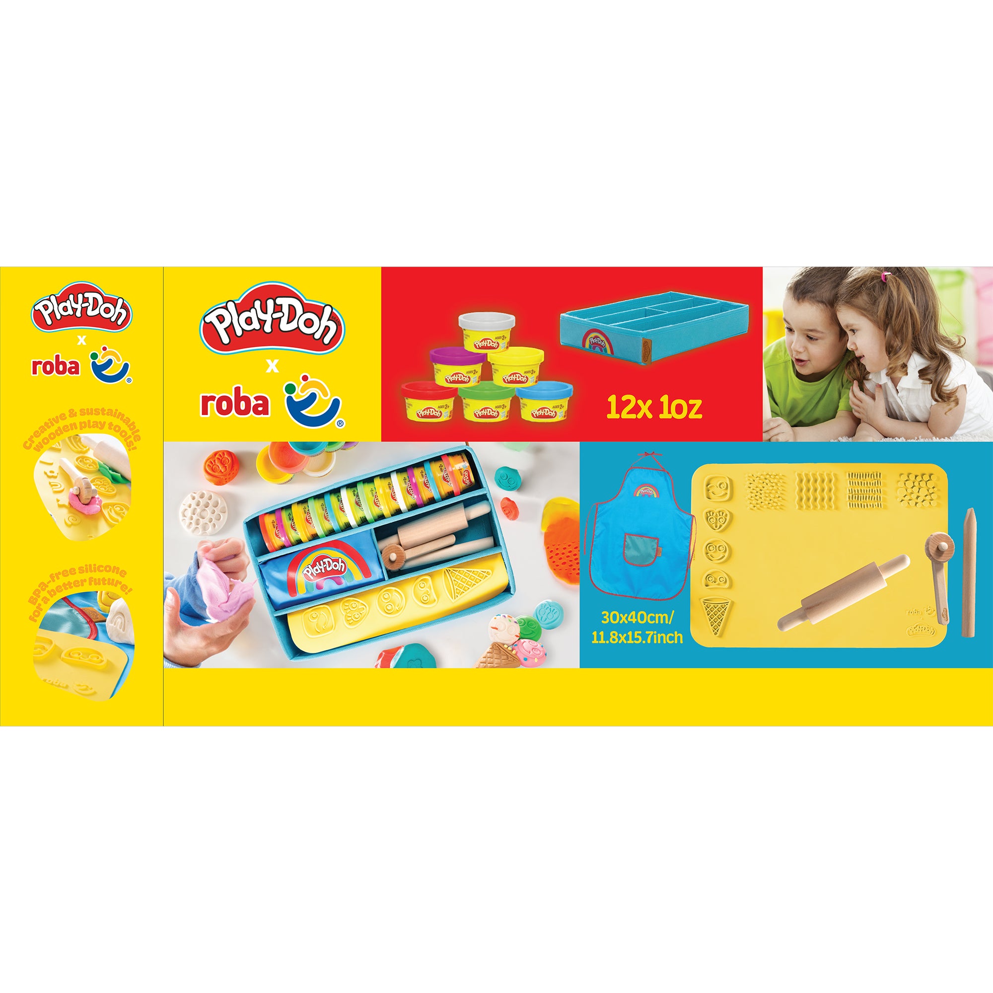 Roba 98157PD12 Spielset roba x Play-Doh bunt – Motorik & Lernen - Produktbild 9