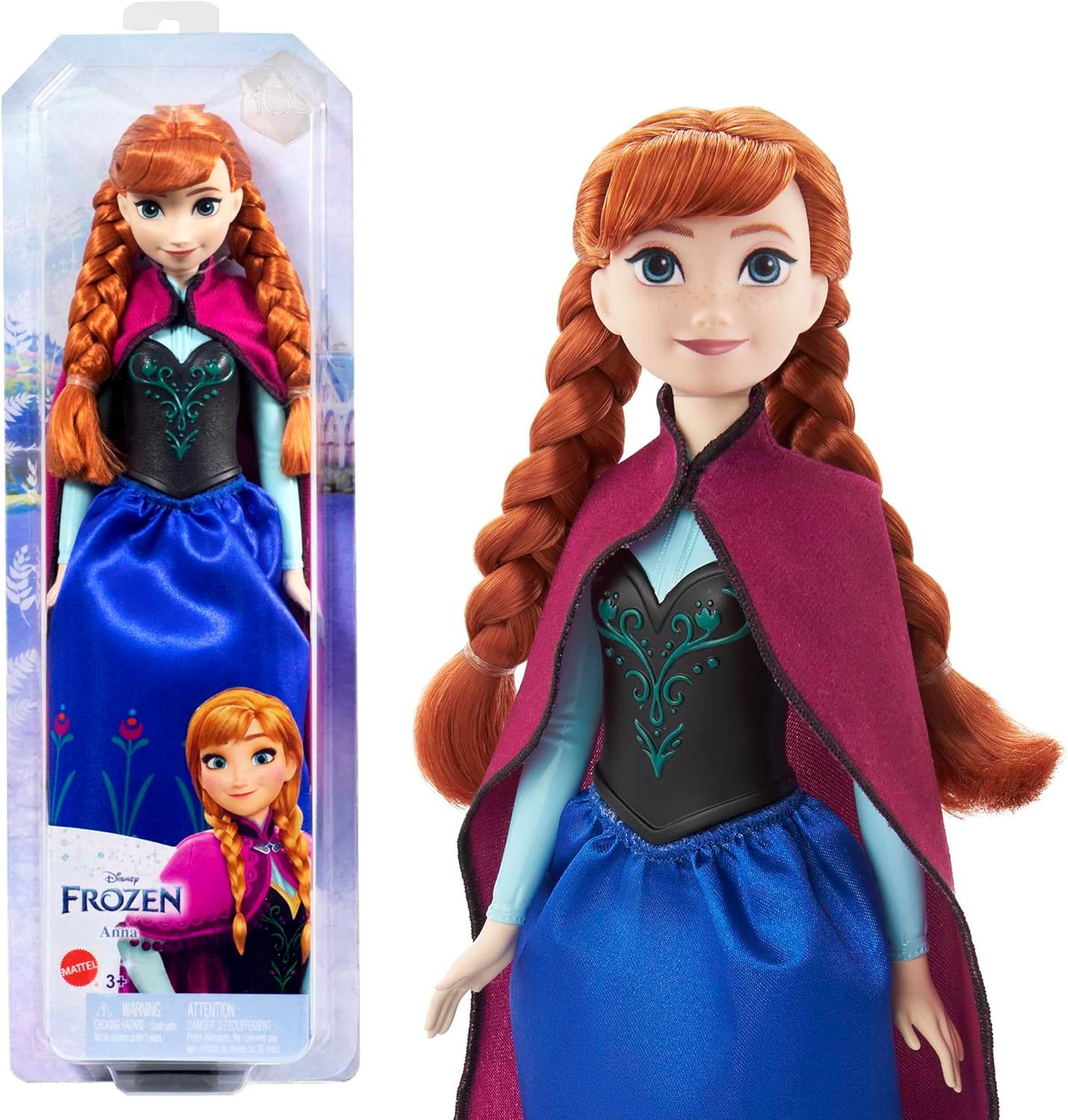 Die Eiskönigin Anna Modepuppe im Film 1 Outfit HLW49 Puppe, Spielzeug, Person, Gesicht, Kopf