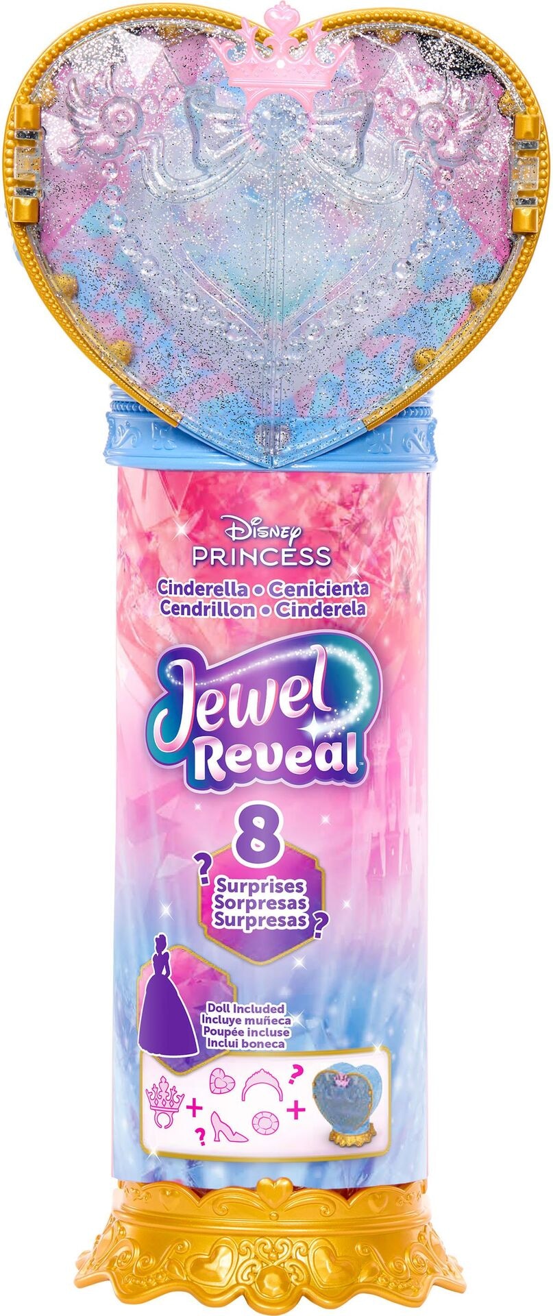 Puppe - Mattel - Disney Prinzessin Juwel Reveal Cinderella Puppe - Modell MATTEL JHL50