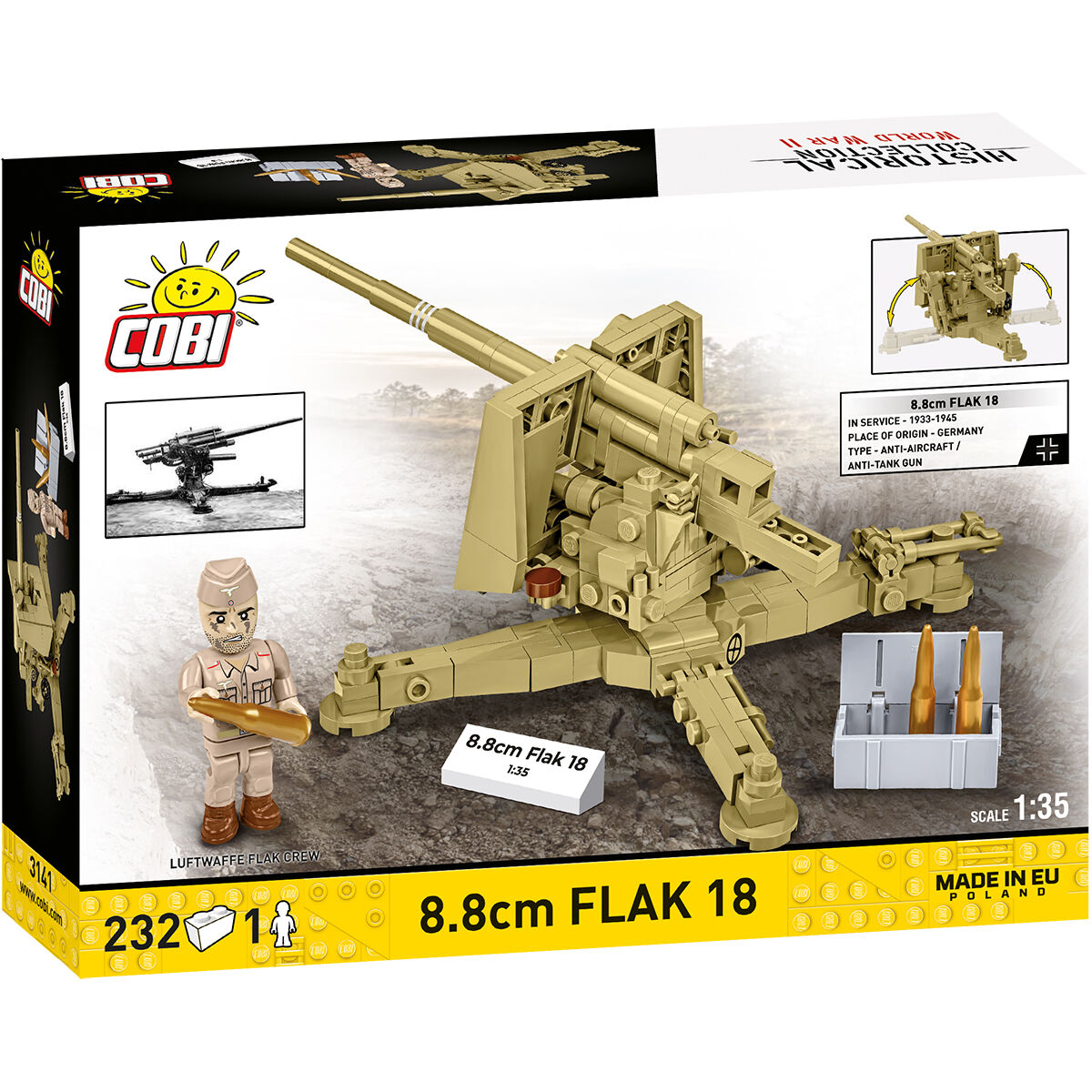 COBI 3141 - 8.8 CM FLAK 18 - Bild 2