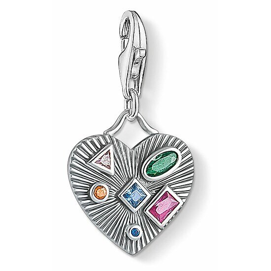 Thomas, Sabo, Anhänger, Charm-Club, Herz, Mehrfarbig, 1806-318-7, Zubehor, Anhänger, Schmuck, Medaillon