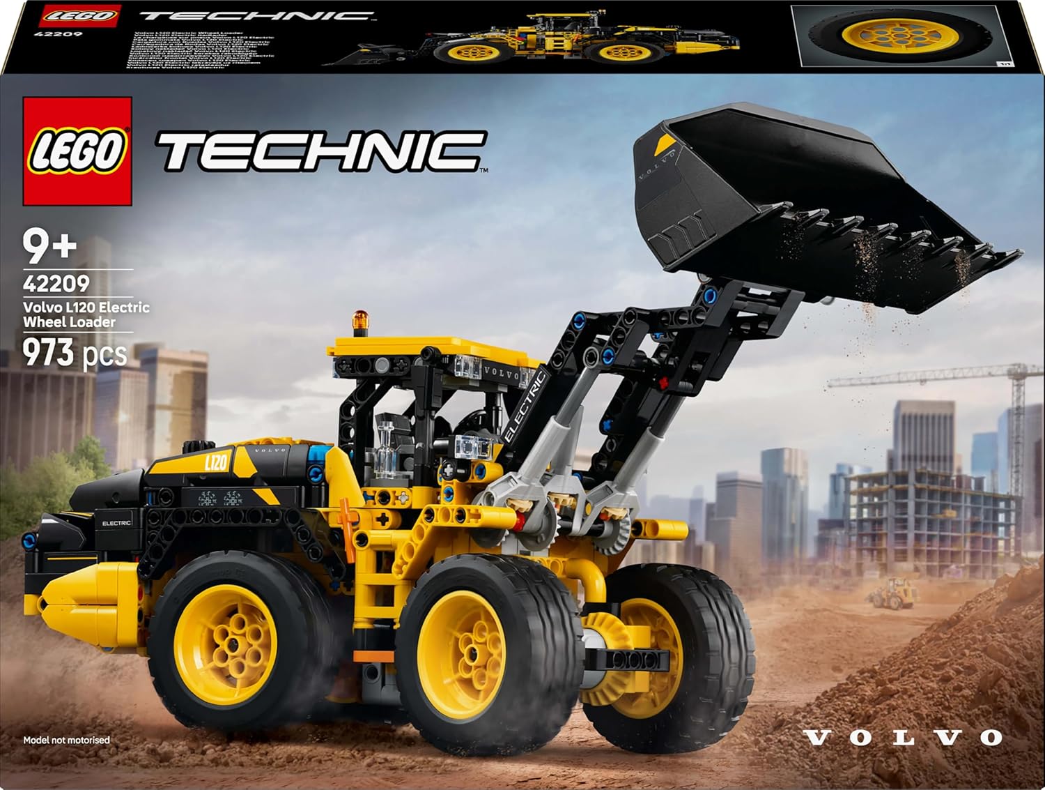 LEGO® Technic 42209 Volvo L120 Electric Radlader Maschine, Rad, Bulldozer