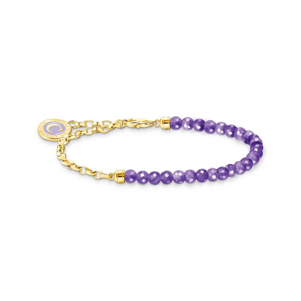 Thomas Sabo Armband Charm Gelbgold Violett Länge 17 Cm A2130-427-13-L17V Thomas, Sabo, Armband, Charm, Gelbgold, Violett, Länge, 17, Cm, A2130-427-13-L17V, Zubehor, Armreif, Schmuck