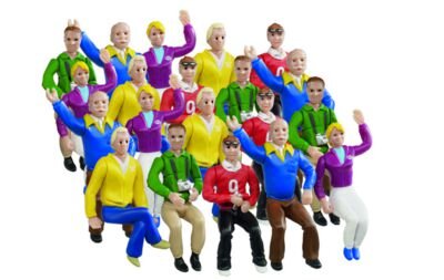 Carrera_Figurensatz_Tribüne_20021129, Leute, Person, Mannschaft