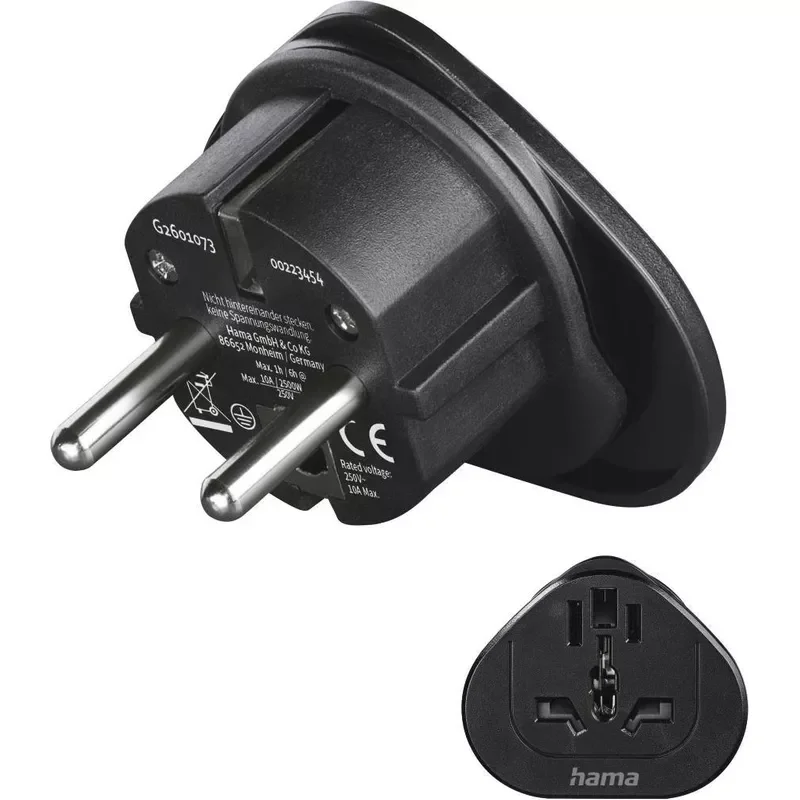 Hama REISESTECKER UNIVERSELL->D 223454 Hama, REISESTECKER, UNIVERSELL->D, 223454