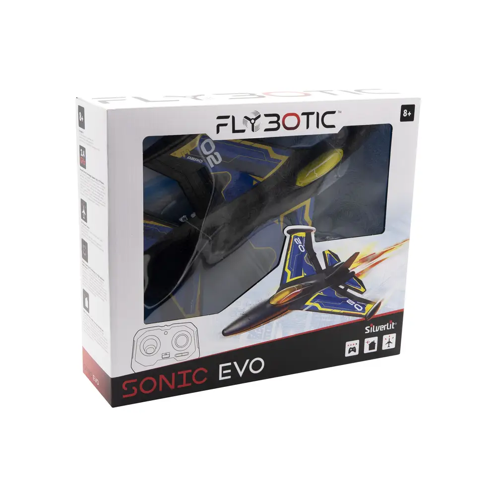 Silverlit RC-Flugzeug FLYBOTIC Sonic Evo , blau 31cm