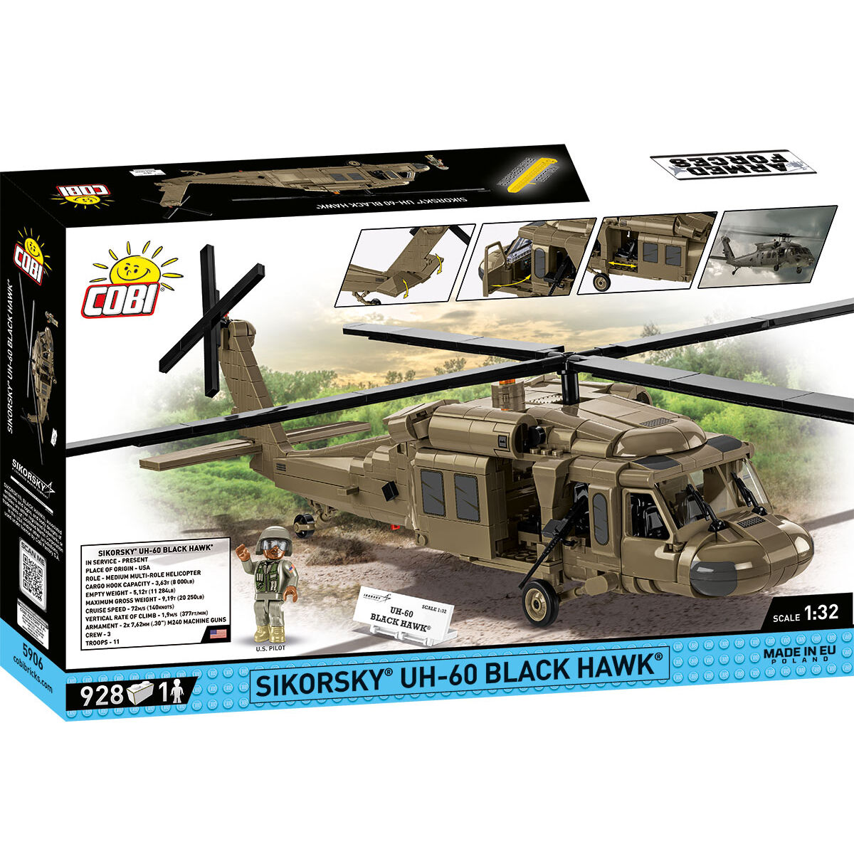 COBI 5906 - Sikorsky UH-60 BLACK HAWK Maßstabb 1:48) - Bild 2