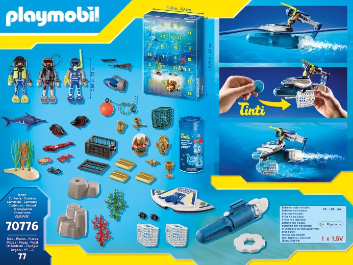 PLAYMOBIL 70776 "Badespaß Polizeitaucheinsatz" Adventskalender
