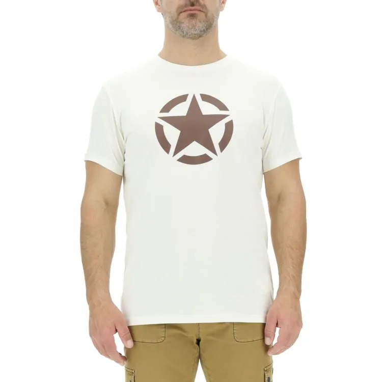 JEEP Herren T-Shirt O103347GR - Grau mit großem Stern-Print GR. XXL