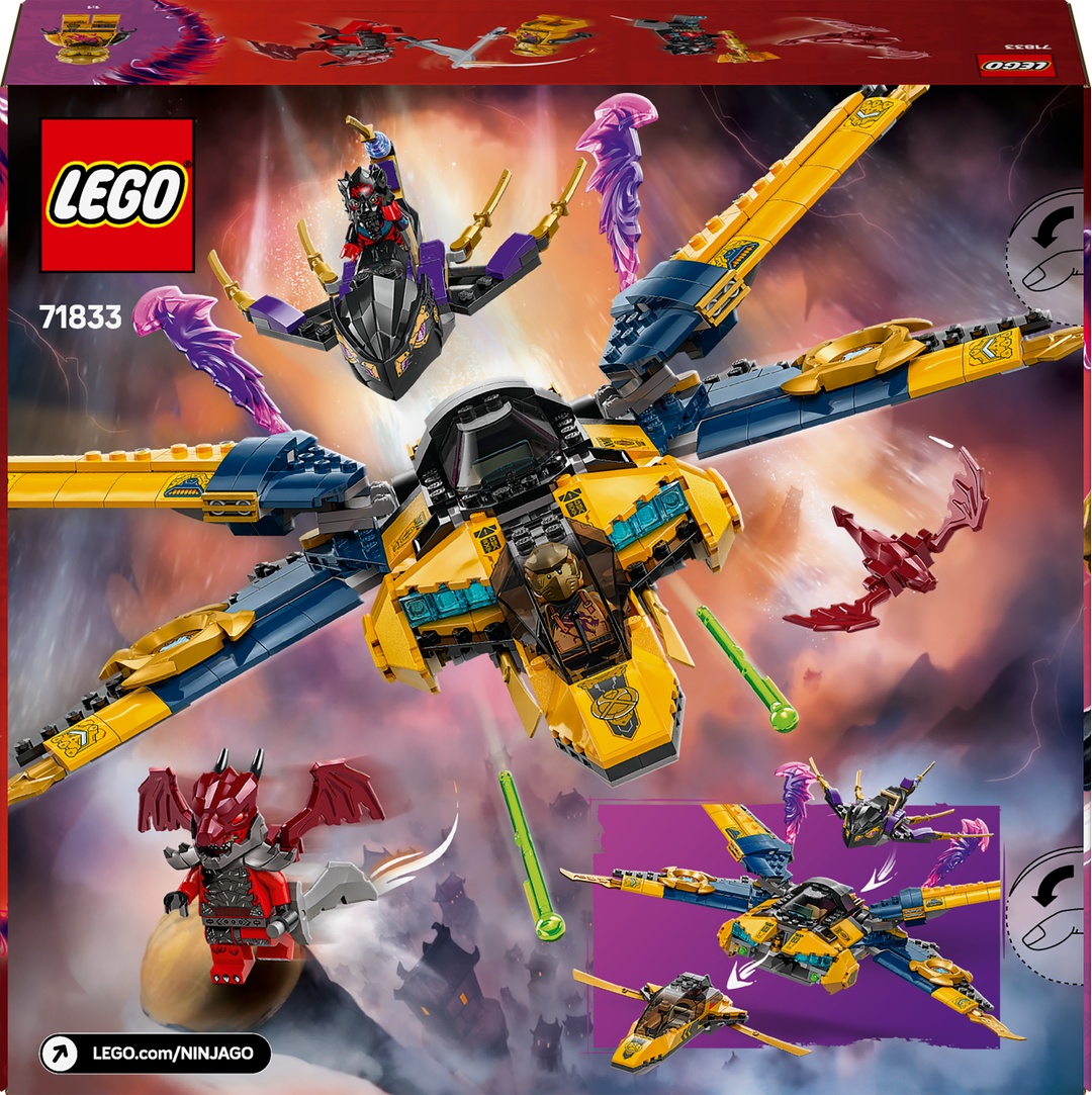 LEGO® NINJAGO® Ras und Arins Super-Sturmflieger 71833 
