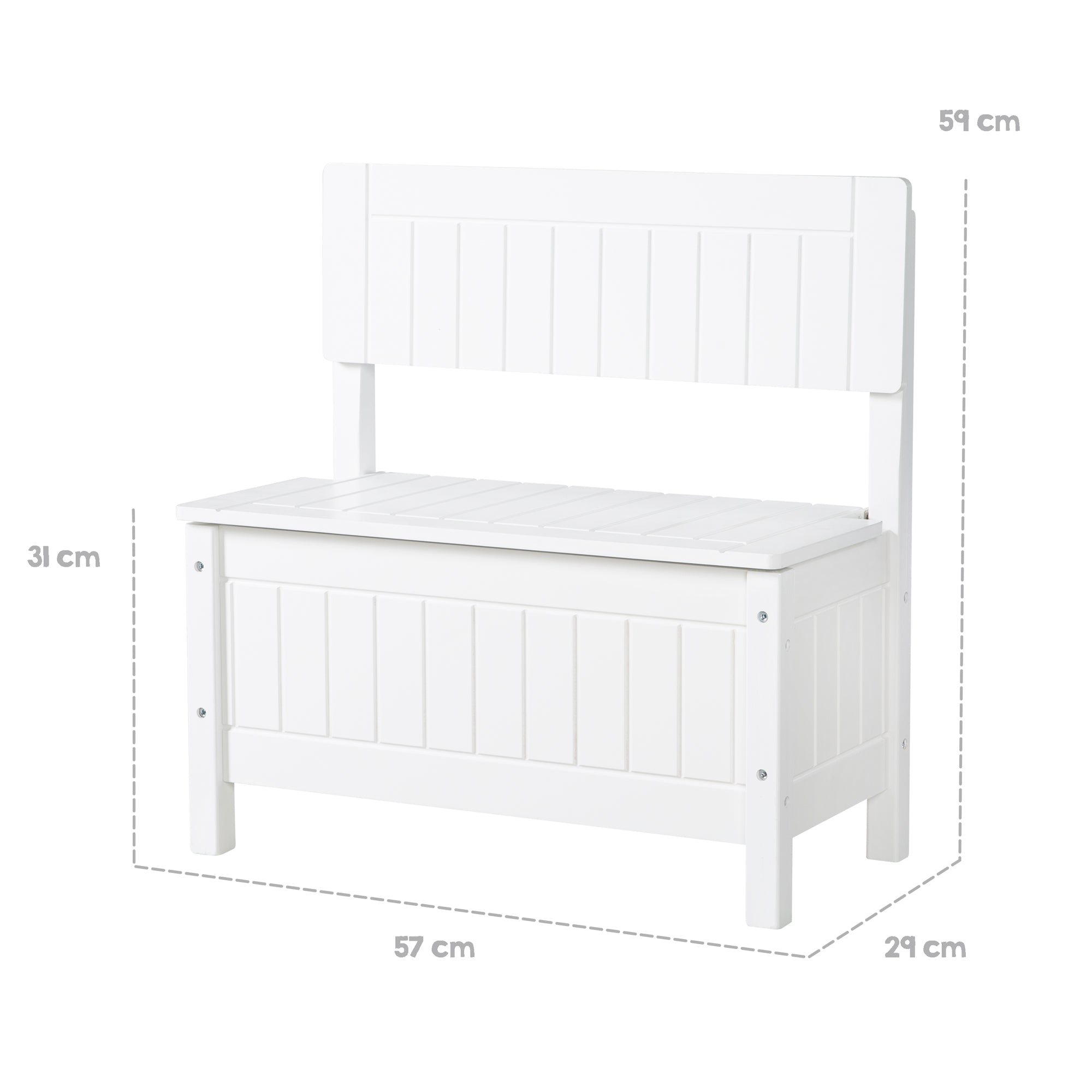 Roba 50865 Kindertruhenbank weiß – Spielmöbel - Produktbild 7