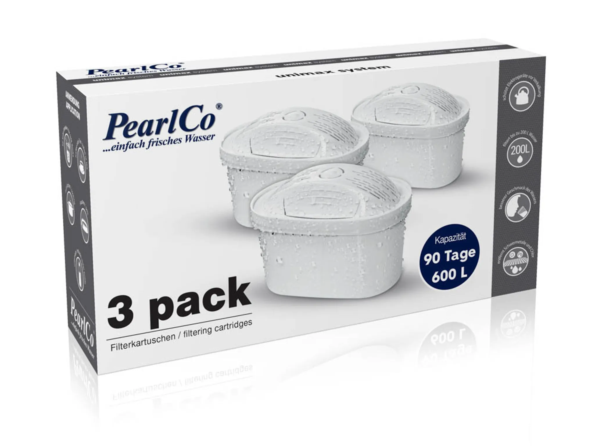 PEARLCO 270300 Filterkartuschen UniMax 3 St.