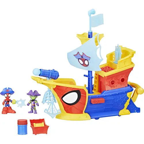 MARVEL Spidey Webs Ahoi Piratenschiff mit Seifenblasen MARVEL Spidey Webs Ahoi Piratenschiff mit Seifenblasen