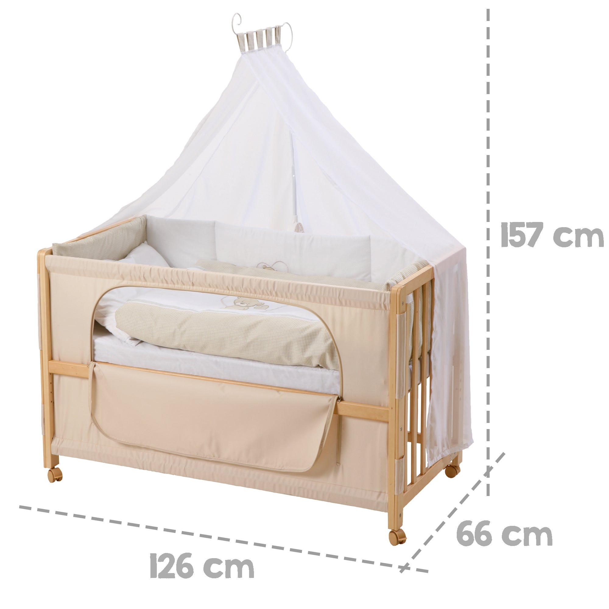 Roba 162003P105 Room Bed, 60x120 cm Liebhabär natur lackiert - Produktbild 4