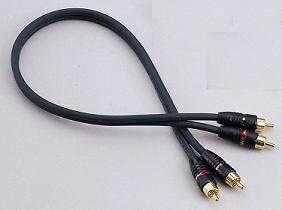 Phoenix_Gold_A564XS,_RCA_Cable,_Twisted_Pair,_male_to_male,_6_Gauge_(16mm²),_13ft_(4m),_green_Made_in_USA_, Kabel, Rauchrohr