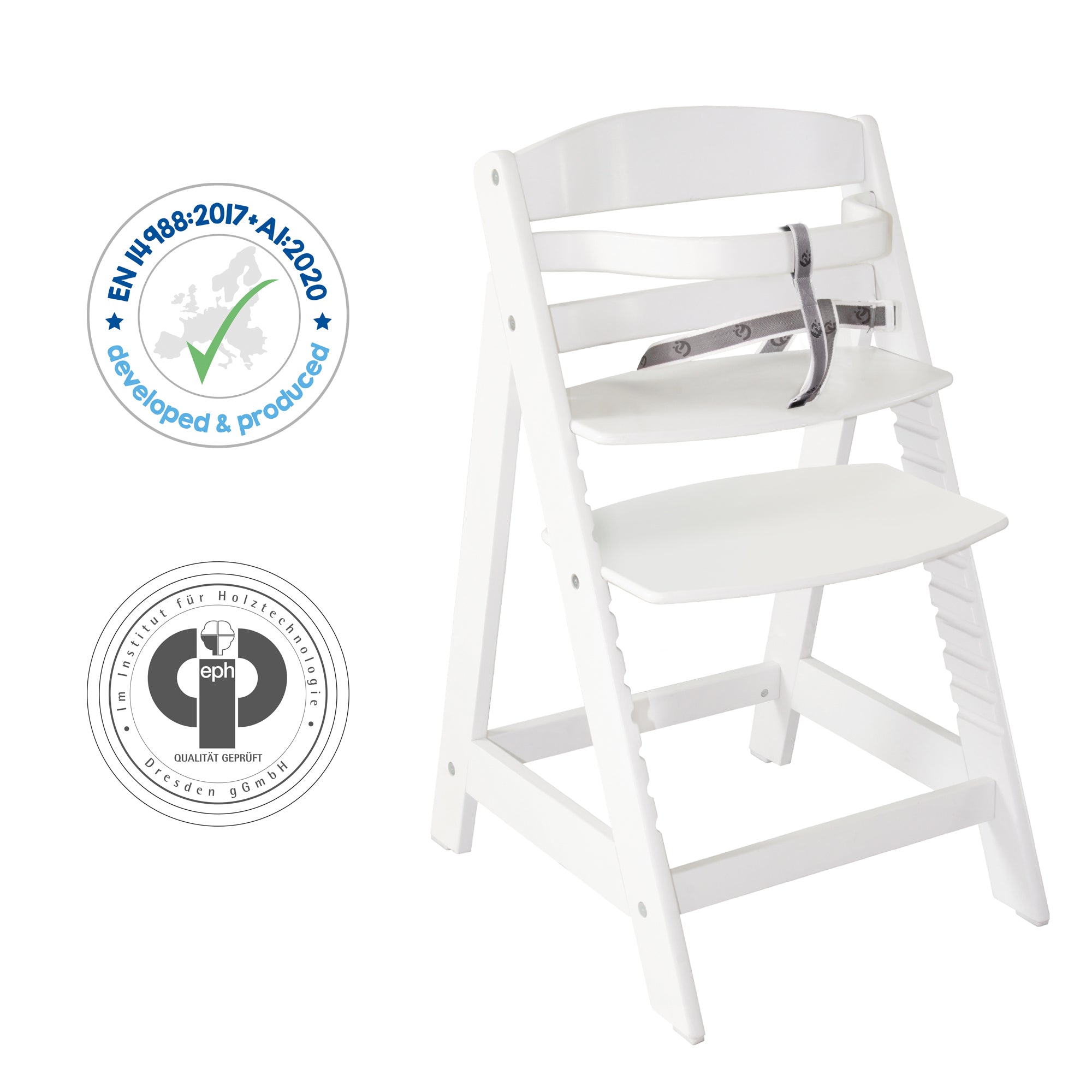 Roba 7562WV2301 Set Sit Up III + Sitzverkleinerer grau weiß – Hochstuhl - Produktbild 8