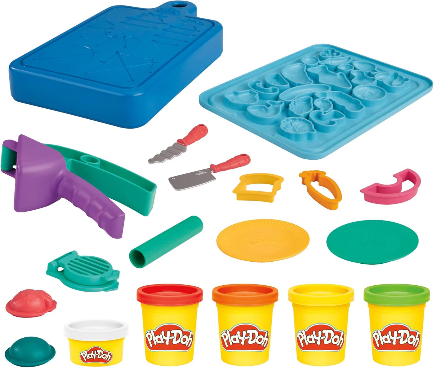 Play-Doh Kleiner Chefkoch Starter-Set mit 14 Küchen-Accessoires Play-Doh Kleiner Chefkoch Starter-Set mit 14 Küchen-Accessoires