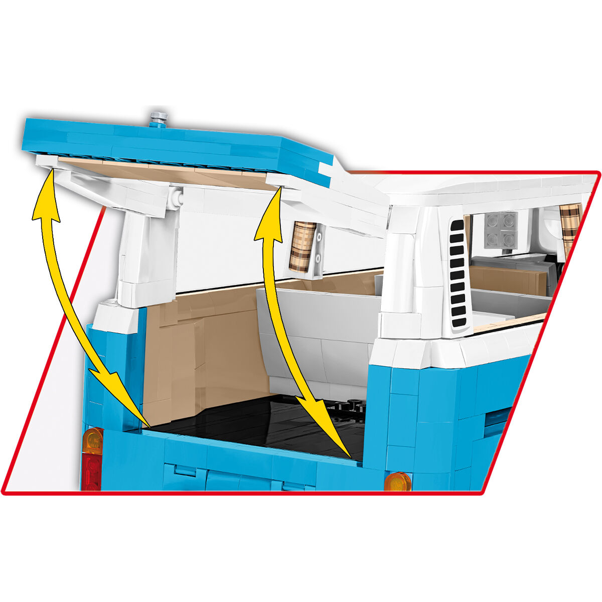COBI 24362 - VW Transporter T2B BUS SCALE 1:12 - Bild 12