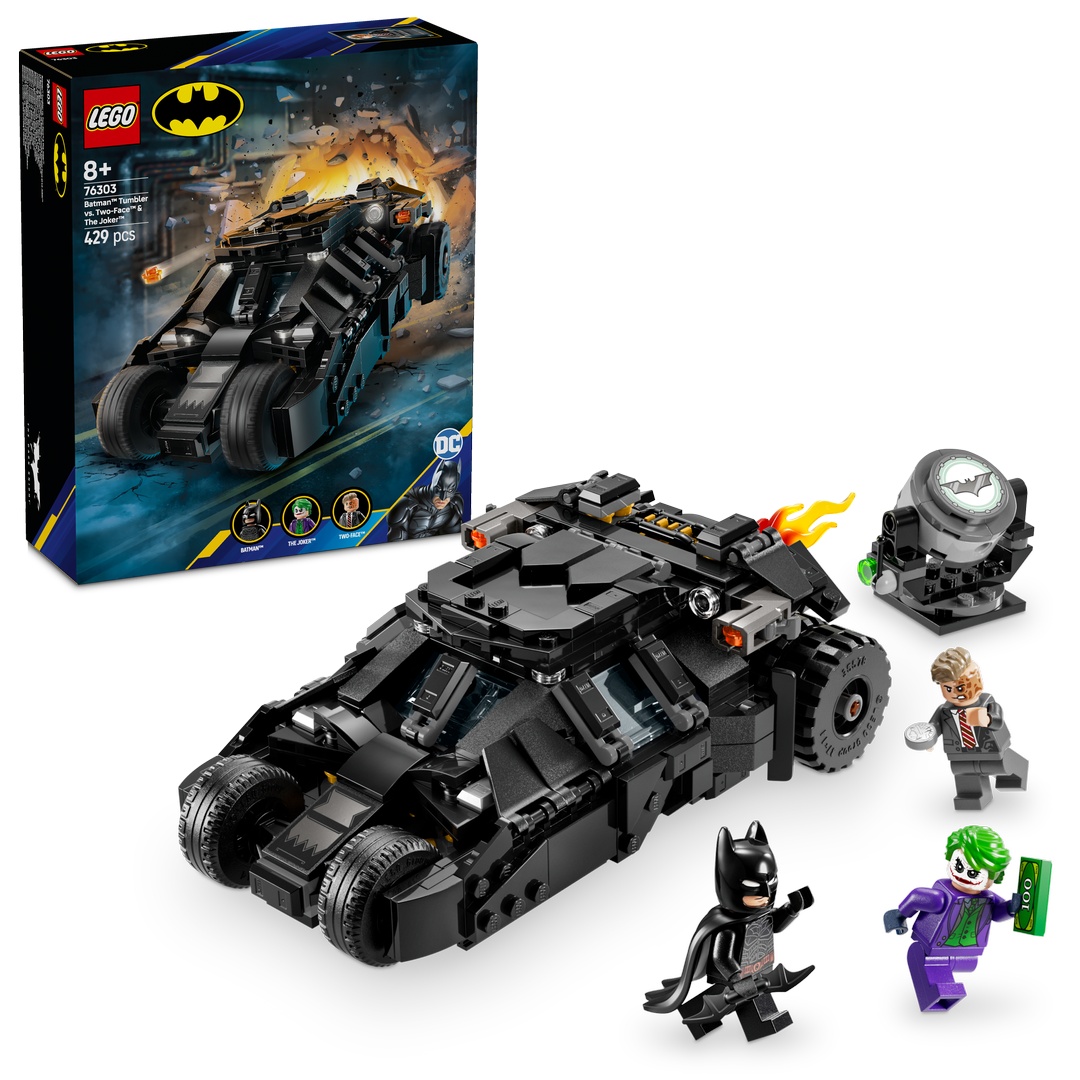 LEGO® DC Comics Super Heroes 76303 Batman™ Tumbler vs. Two Face™ & The Joker™