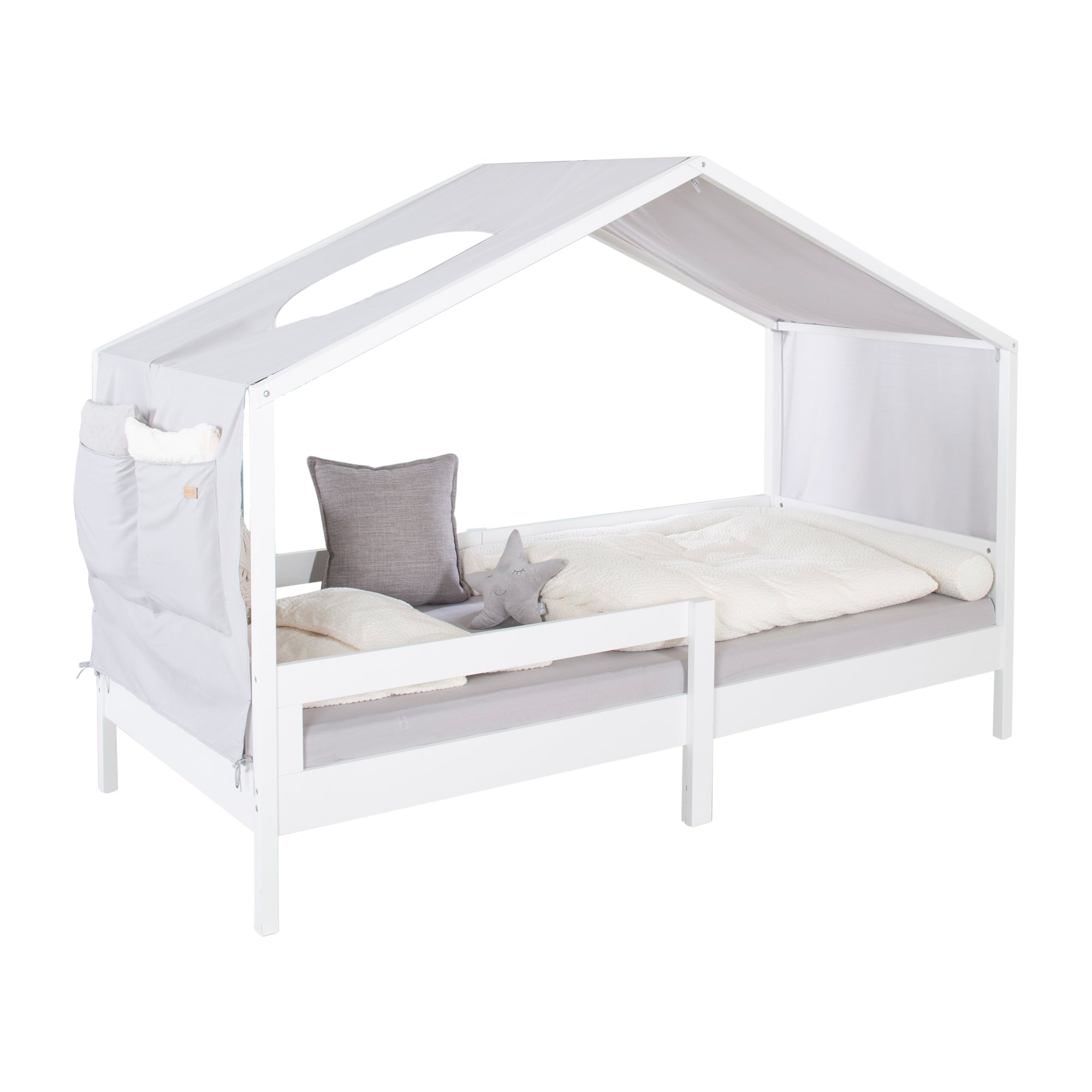 Roba 0286 Hausbettbezug neutral 90 x 200 cm grau – Bettenzubehör - Produktbild 4