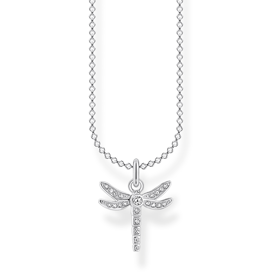 Thomas, Sabo, Kette, Libelle, Silber, Länge, 45, Cm, Ke2044-051-14, Zubehor, Schmuck, Halskette, Diamant, Edelstein