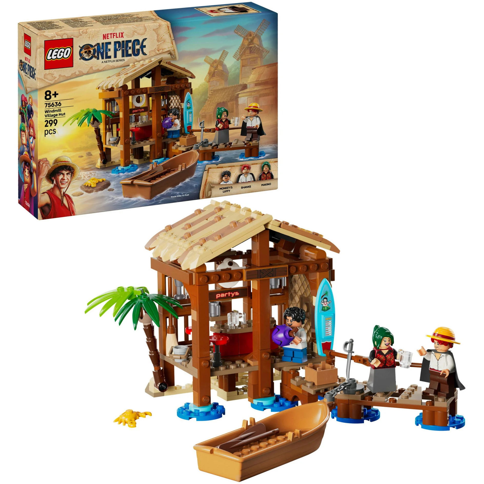 LEGO, One, Piece, Hütte, im, Windmühlendorf, 75636 LEGO One Piece Hütte im Windmühlendorf 75636