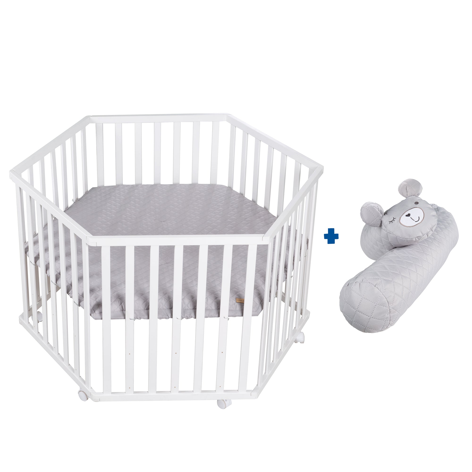 Roba 202500WEV230 Laufgitter 6-eckig roba Style grau weiß - Produktbild 9