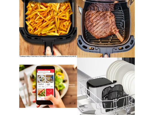 Tefal Heißluftfritteuse Easy Fry & Grill, EY8014 XXL, 2 Zonen, 6,5 L