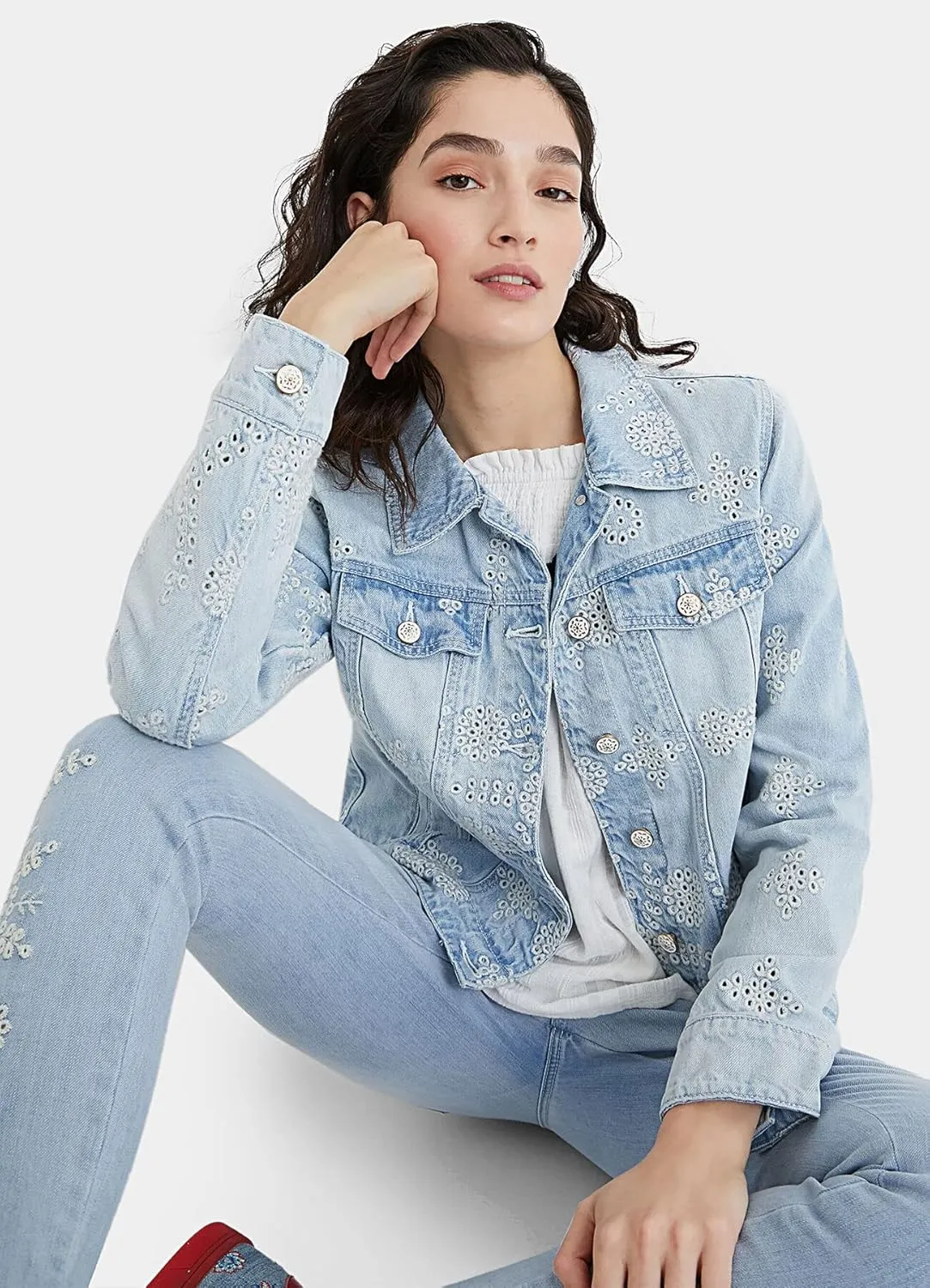 Desigual Damen Jeansjacke „Chaq Calm“ - Denim 21SWED155007 GR. 42