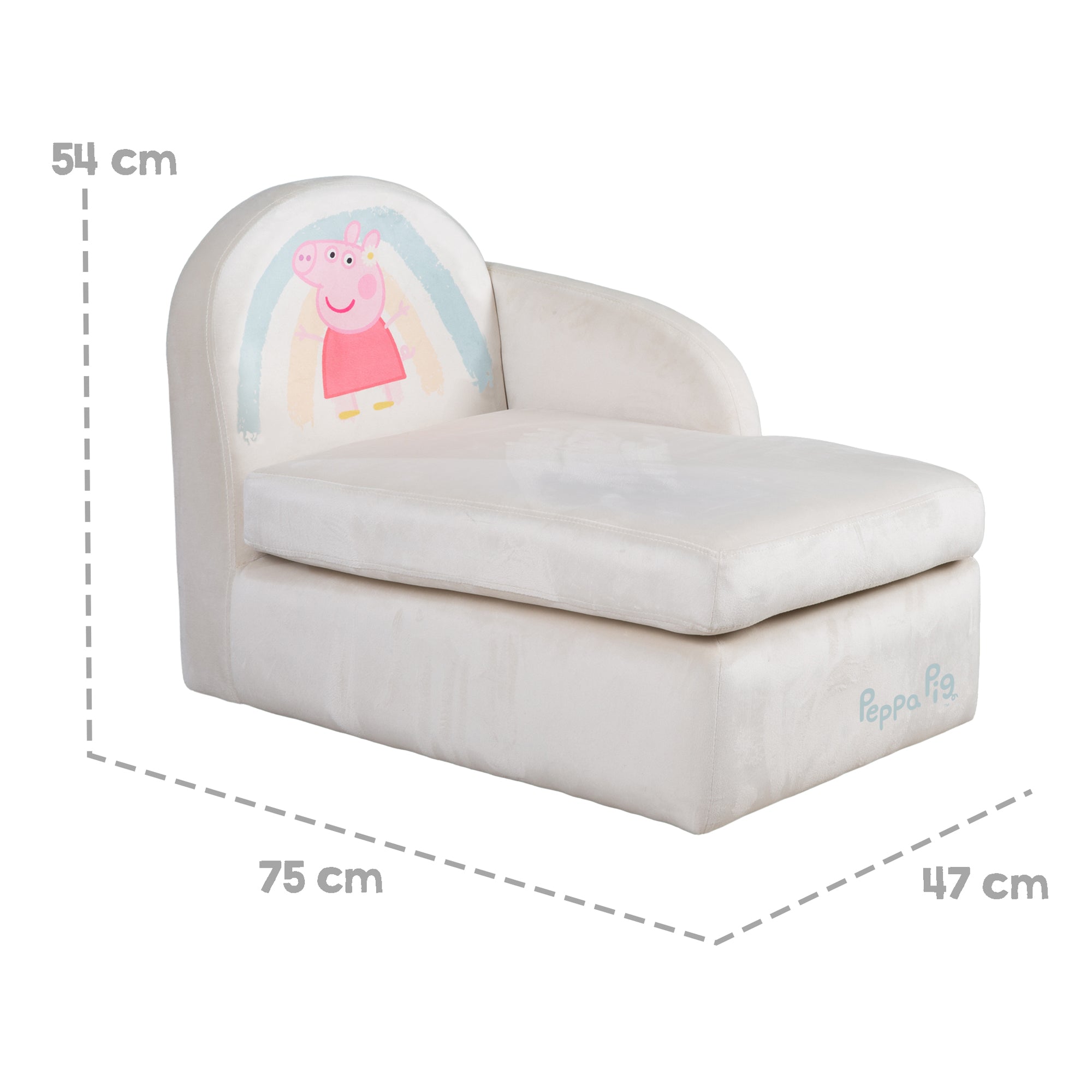 Roba 450112PP1 Kinderloungesofa Peppa Pig beige – Spielmöbel - Produktbild 4