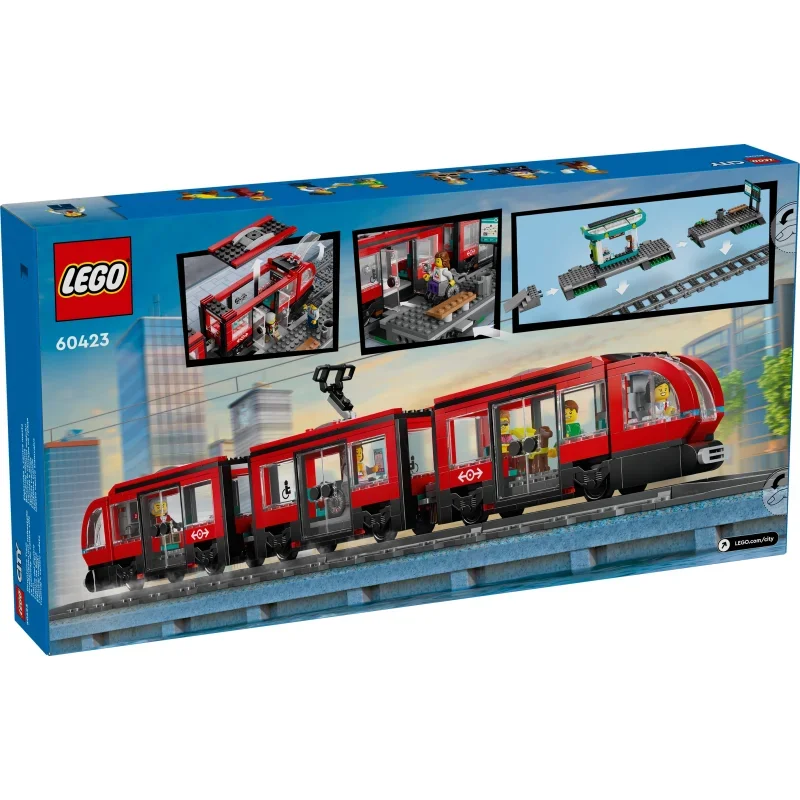 LEGO® City Straßenbahn mit Haltestelle 60423 LEGO® City Straßenbahn mit Haltestelle 60423