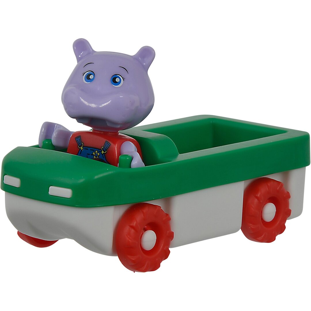 AquaPlay 8700001520 Superset - Wasserbahn mit vielen Spielfunktionen bestehend aus 41 Teilen, Spieleset inklusive 1 Hippo Wilma, Amphibienauto und Transportboot mit 2 Containern