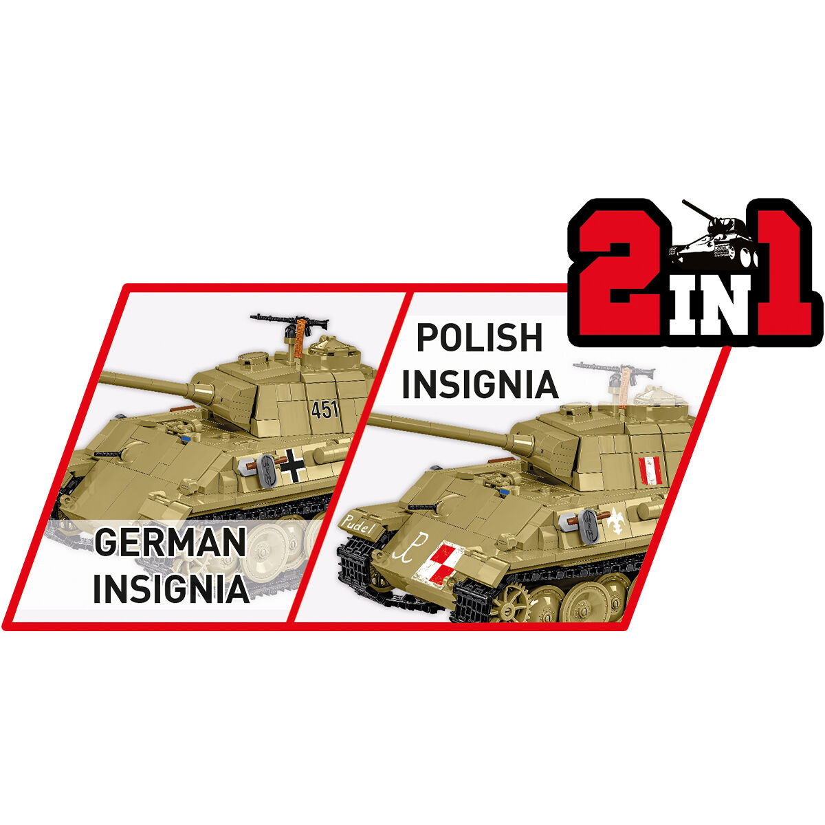 COBI 2655 - PANZER V Panther AUSF. G PUDEL, 1:28 - Bild 12