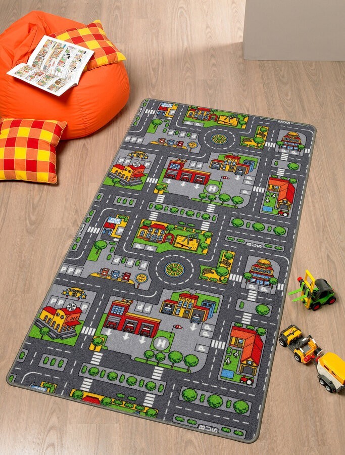 Spielteppich City 100 x 165 cm Dekoration, für, Zuhause, Teppich