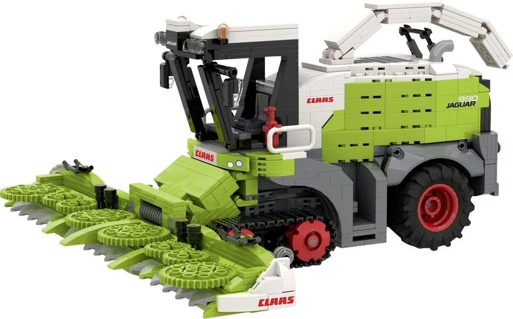 BRIXIES Plus CLAAS JAGUAR 990 TERRA TRAC Gras, Pflanze, Bulldozer, Maschine