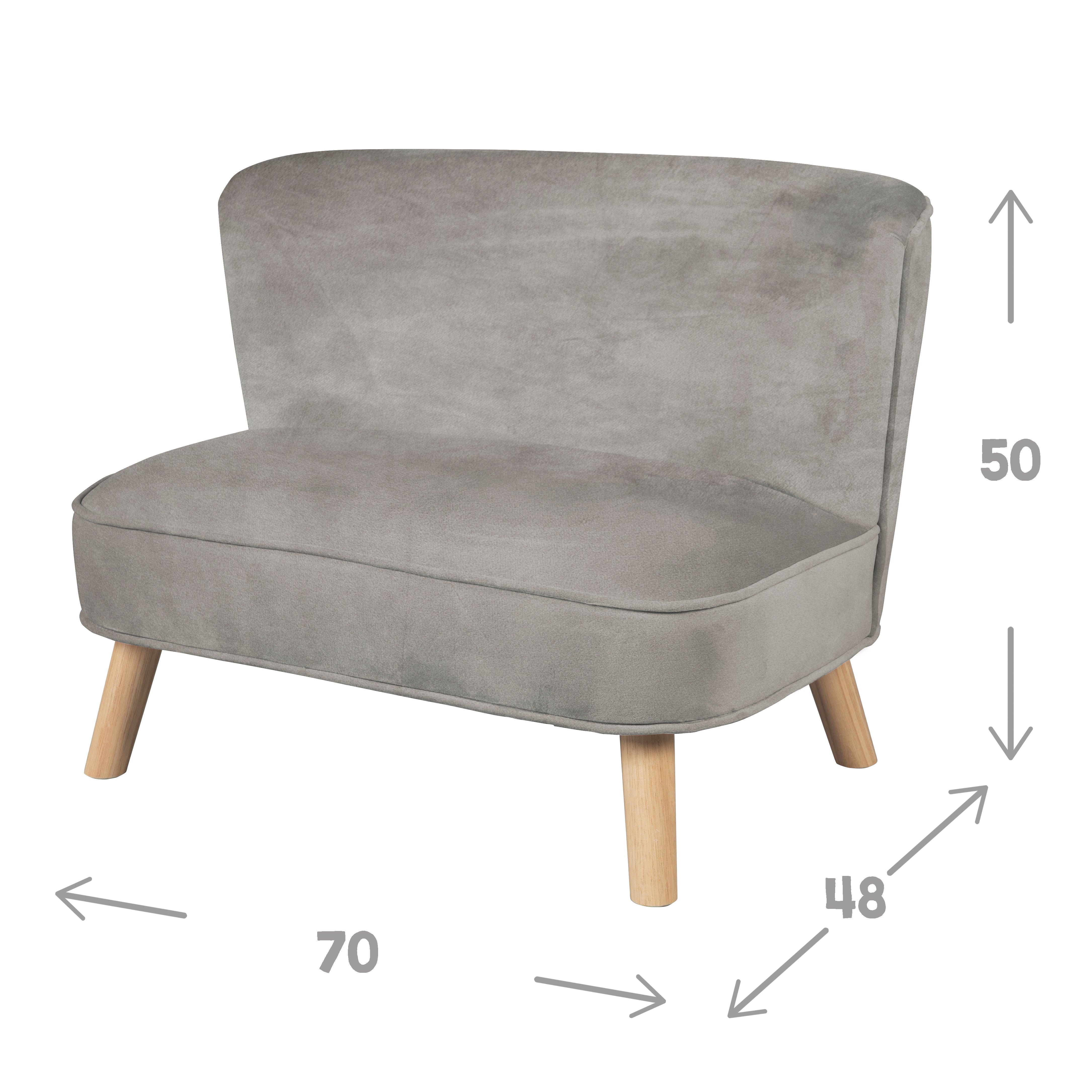 Roba 450110GA Kindersofa grau – Spielmöbel - Produktbild 4