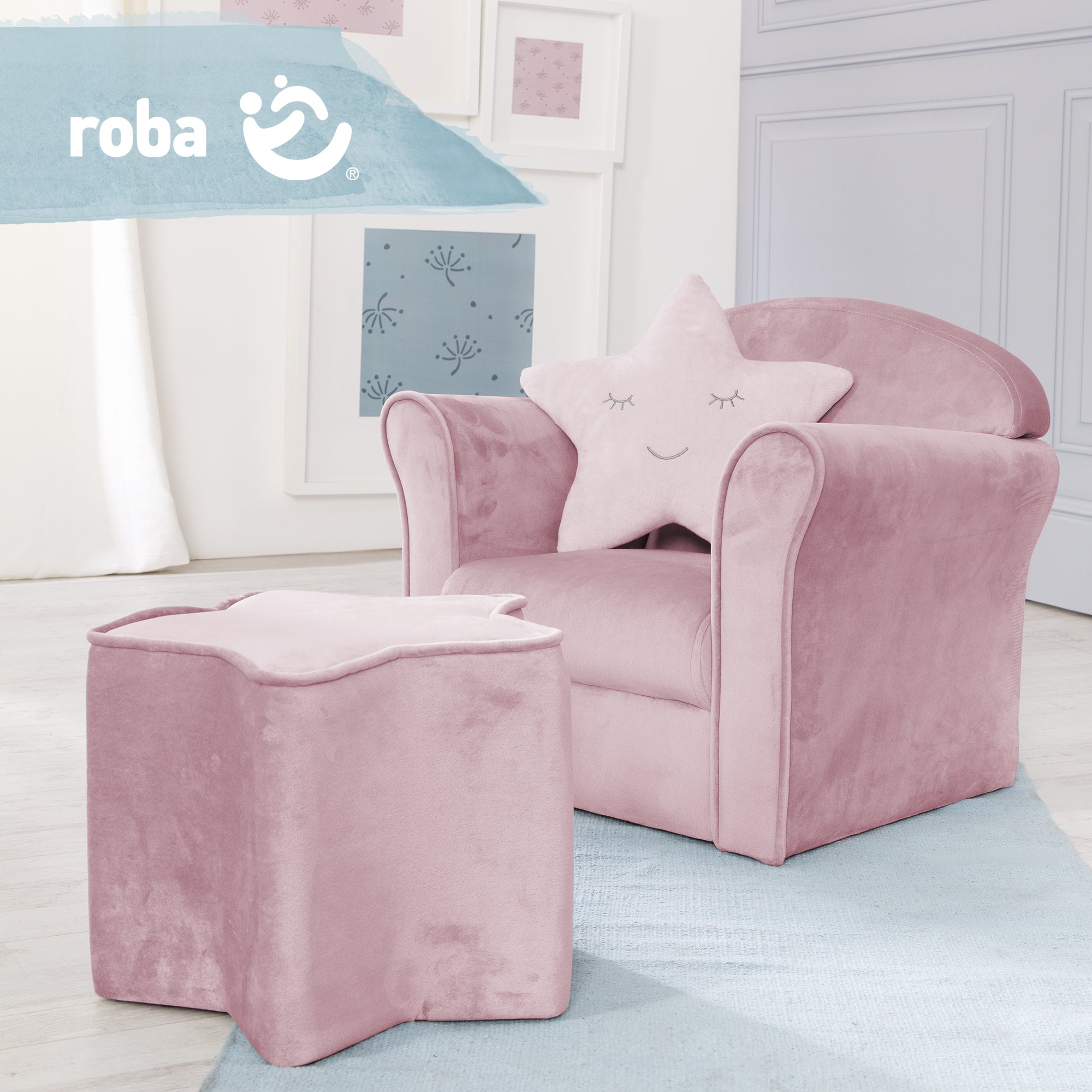 Roba 450121MA Kindersessel mauve – Spielmöbel - Produktbild 6