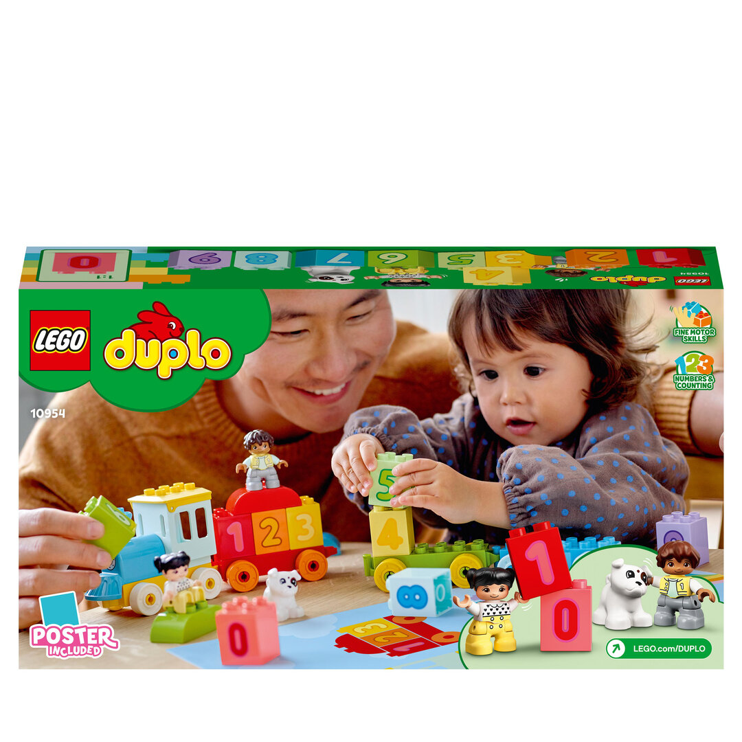 LEGO® DUPLO® Mein Erstes Zahlenzug – Zählen lernen 10954 Person, Baby, Erwachsener, Weiblich, Frau