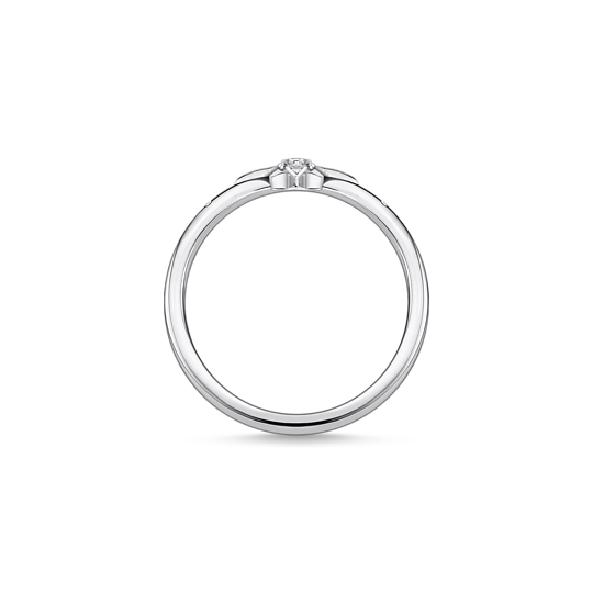 Thomas Sabo Ring Charm-Club Stern Mit Steinen Mit Gr. 54 Tr2317-051-14 Zubehor, Schmuck, Ring, Silber, Platin
