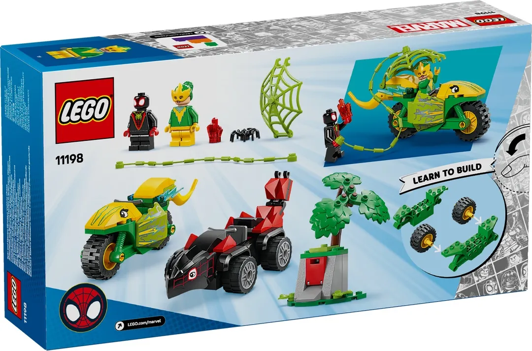 LEGO® Spidey und seine Superfreunde 11198 Actionspaß mit Spin und Electro in ihren Dino-Flitzern
