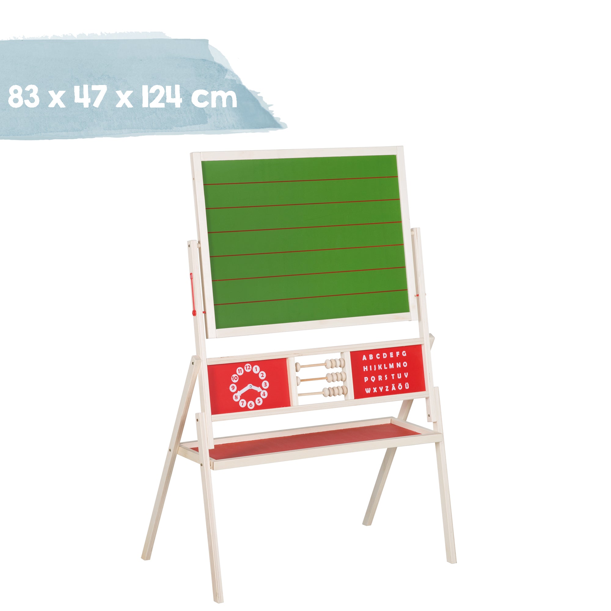 Roba 7025 Standtafel Holz natur rot – Tafeln - Produktbild 3
