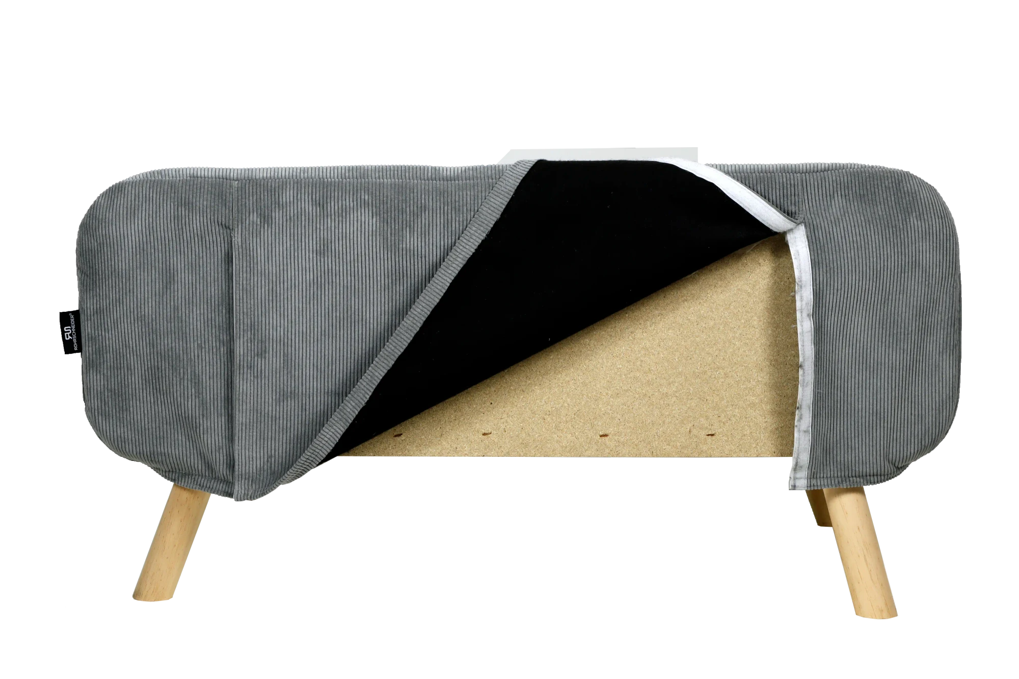 Rohrschneider RS 22362 Tiersofa mit abnehmbarem Bezug Polsterstoff – Gepolstertes Sofa