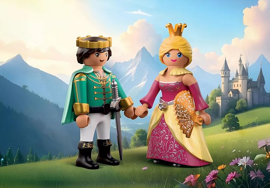 PLAYMOBIL 71886 Duopack Prinz und Prinzessin Märchenhaftes Figuren-Set für königlichen Spielspaß