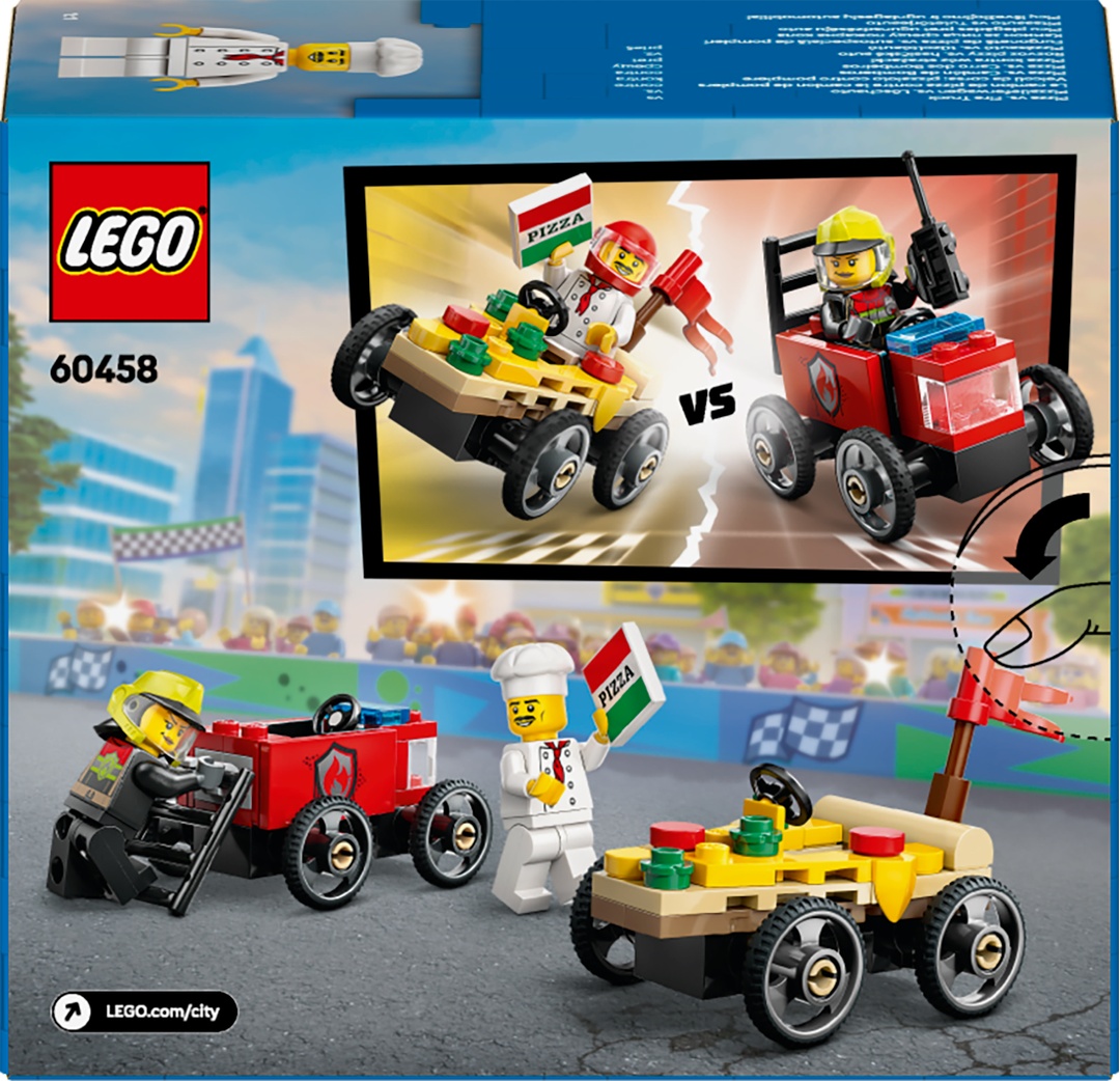 LEGO® City 60458 Pizzalieferwagen vs. Löschauto